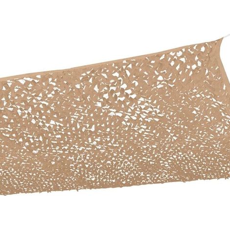 Rectangular sun sail with camouflage design, 3x4m, sand color, YMYNY shade net
