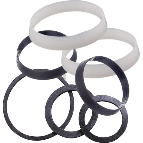 Schläfer 1895  Kit Guarnizioni Idrauliche per Sifoni Scarico Lavandino Cucina e Bagno, Assortimento di Guarnizioni in Gomma Conica e Piatta, Compatibile con Sifoni 1"1/4 e 1"1/2, 9 Pezzi (1/5)