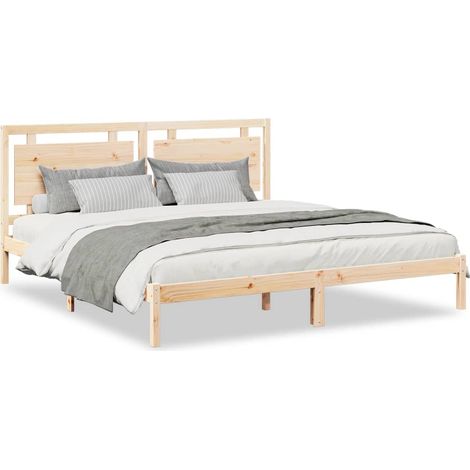 Maison Exclusive - Giroletto Extra Lungo senza Materasso 180x210 cm Legno Massello