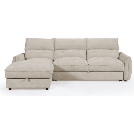 Canape dangle convertible avec coffre de rangement en velours (1/5)