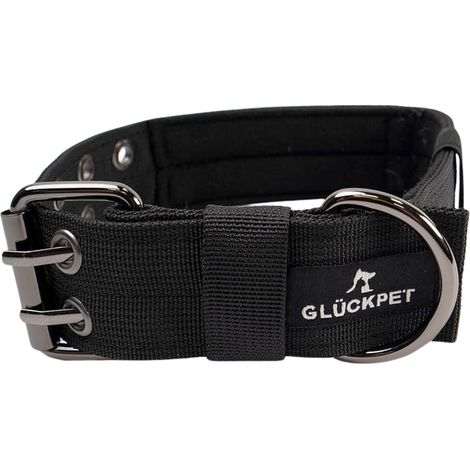 Collar para Perro con Hebilla Velcro y Anilla en D Talla L 43-53cm Glückpet