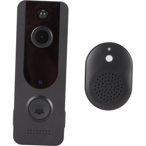 720P Smart-WLAN-Video-Türklingel, 5200 mAh Akku, Nachtsicht, Gegensprechfunktion, Bewegungserkennung, kabellose Türklingelkamera (1/5)