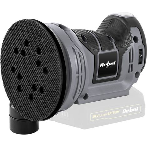 Lijadora orbital aleatoria inalámbrica Rebel de 20 V y 2 Ah (1/2)