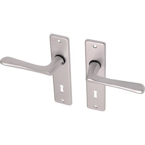 Poignée de porte avec bouclier en aluminium modèle papillon - Par