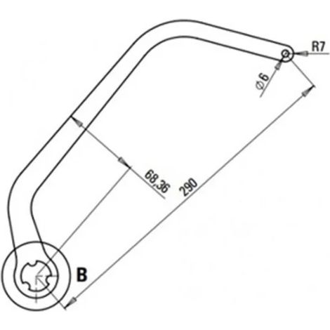 faac paire de bras n1d blanc nd7 105732 (1/3)