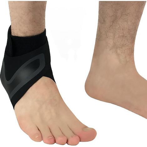 Paire d'orthèses de cheville sportives, légères et respirantes, noires, pour prévenir les blessures, pour femmes et hommes, taille M (39-41). (1/5)