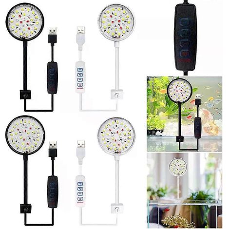 Kleine USB-Aquarienleuchte, dimmbar, LED, bewegliche Lampe, Aquariumlampe für Aquarien (1/4)