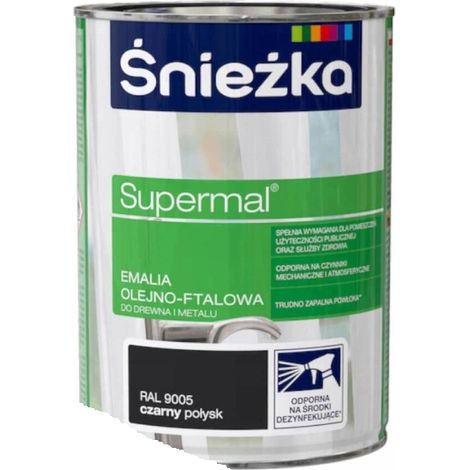 Śnieżka Supermal RAL9005 0,8L noir