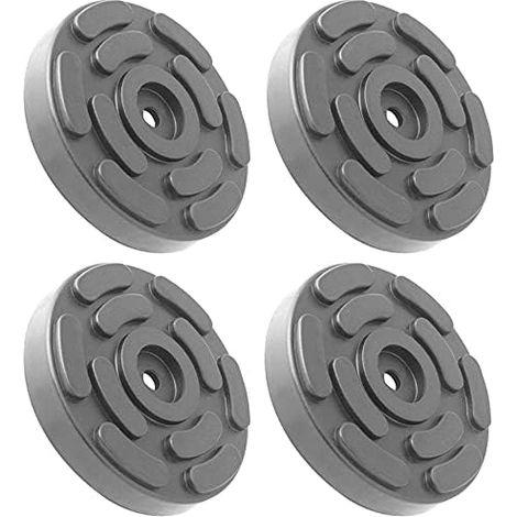 JUEGO 4 TACOS DE GOMA PARA ELEVADOR DE COCHE 140mm DIAMETRO UNIVERSAL PARA OMCN, ROGEN Y OTROS (1/5)