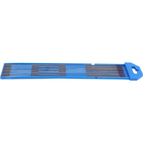 Ensemble de 10 électrodes de soudage en tungstène et aiguilles à arc en zirconium, violettes 1,6 mm WES