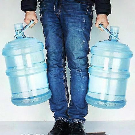 Seau à eau chaude avec poignée robuste, portatif pour bouteilles, anse pratique pour transport, modèle 2 pièces, usage domestique et extérieur, résistant et confortable. (1/4)