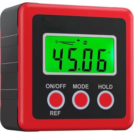 Mesureur Angle Mesure Angle Digital LCD Goniomètres Numériques Coque Chanfrein Inclinomètre Protractor Imperméable Pour Mesurer l'Angle Voiture Travail (1/5)