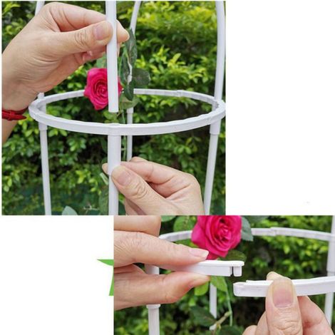Obélisque Pour Plantes Grimpantes - 120 Cm - En Plastique Résistant Aux Intempéries - Pour Jardin Balcon Terrasse - 1 Pièce (1/3)
