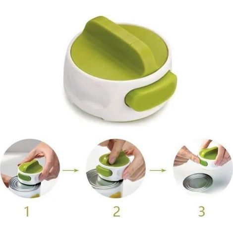 Ouvre-Boîte - Acier Inoxydable - Rotation Manuel - Pour Boîtes De Conserve Et Canettes - 1 Pièce (1/5)