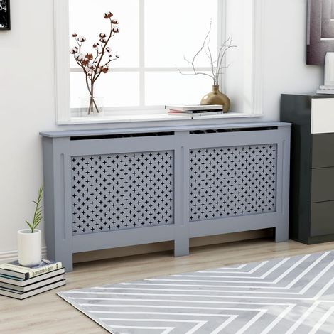 Radiator Cover Anthracite 172x19x81.5 cm MDF vidaXL
