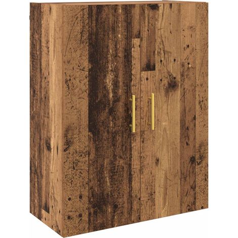 vidaXL Wall Cabinet Old Wood 69.5 x 34 x 90 cm Engineered Wood (1/4)