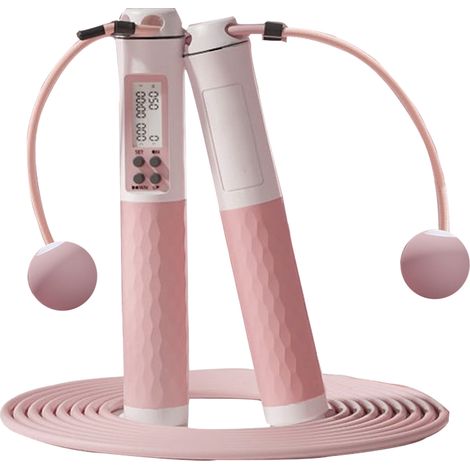 Corde à Sauter - Corde à Sauter Numérique avec Compteur de Calories - 2 en 1 Sans Enchevêtrement - Réglable - 1 Pièce (1/5)
