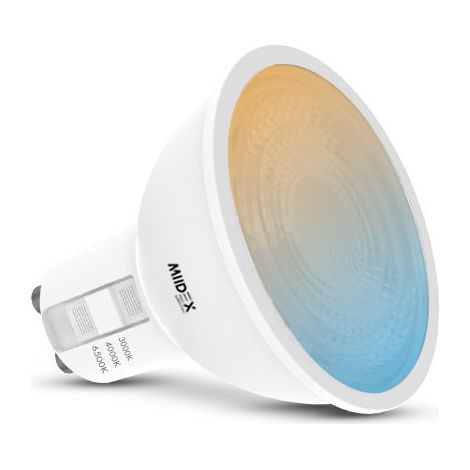 Ampoule LED GU10 Spot 7W 3CCT 60 Miidex Lighting® (1/4)