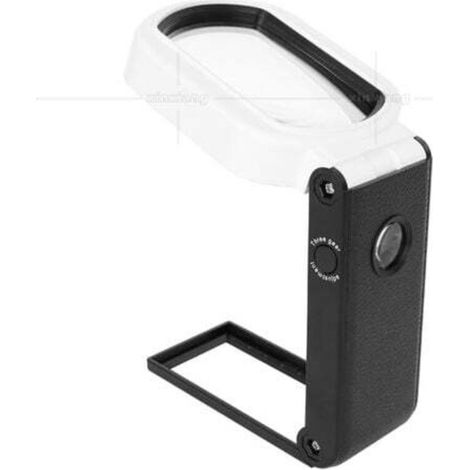 Loupe de Lecture 25 x 10 x Loupe Grossissante éclairée Loupe de Poche Pliable 7 LED Loupe de Lecture sur Pied Loupe Lumineuse Multifonctionnelle pour Seniors Enfants Bijoutier Lecture