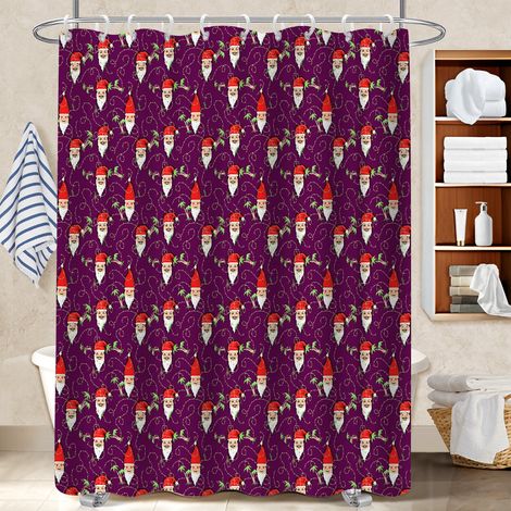 Rideau de douche en polyester 180x180 souple protection douche pour maison de campagne (1/5)