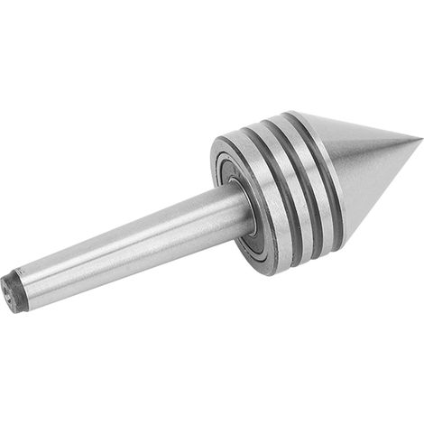 Contre-pointe tournante à 60° en acier rapide haute dureté pour le travail du bois de précision sur tour CNC (1/5)