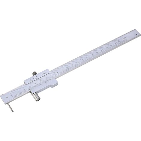 Parallelkreuzmessschieber 0–200 mm, Edelstahl, mit Nonius-Markierung (1/5)