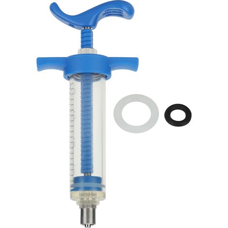 Seringue en acier plastique 20 ml pour injection animale, accessoire de soin vétérinaire, équipement d'élevage (1/5)