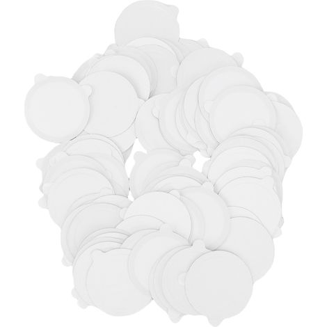 Couvercles scellés en aluminium 37mm, 100 pièces, résistants à la chaleur, autocollants pour dosettes de café, joints de couverture pour capsules de remplacement (1/5)