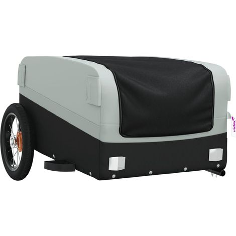 Remorque chariot transport de vélo 30 kg fer gris (1/5)