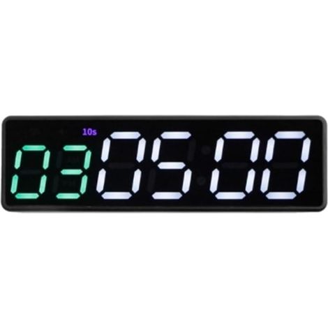 Grande horloge LED numérique surdimensionnée Minuterie de gymnastique minuterie d'intervalle entraînement Fitness horloge compte à rebours/haut/chronomètre magnétique et USB rechargeable 4 Types for o (1/5)