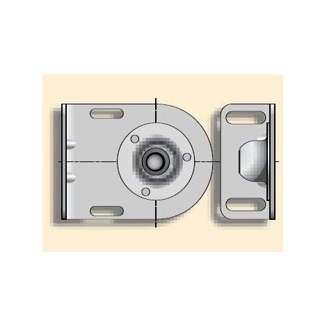 Equerre avec rotule ø 12 ZN SOMFY (1/2)