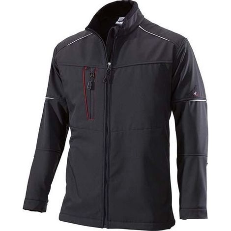 Chaqueta softshell Frío 1869 572, Talla M, negro (1/3)