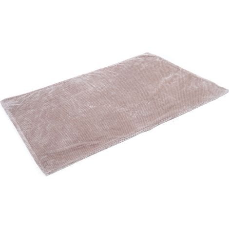 Couverture de lit épaisse et douce en fibre de polyester pour chambre à coucher, respirante et climatisée, beige, 70 x 100 cm (1/5)