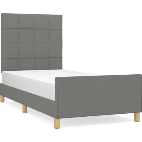 Maison Exclusive - Giroletto senza Materasso Grigio Scuro 100x200 cm Tessuto (1/5)