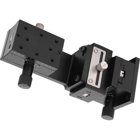Plateforme de réglage amovible des axes XYZ, réglage fin manuel de haute précision de la rainure en queue d'aronde 40 x 60 mm / 1,6 x 2,4 pouces (1/5)