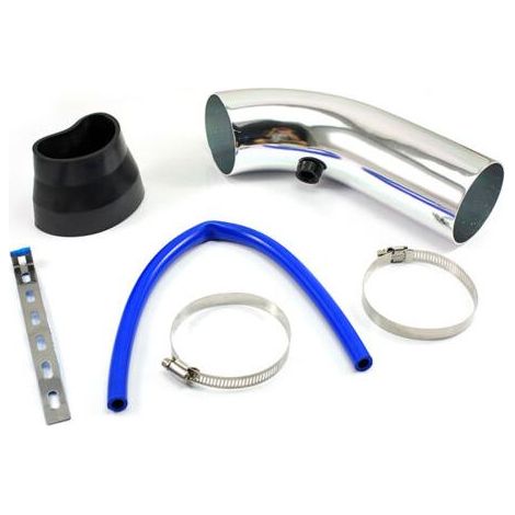 Modification du tuyau d'admission de voiture, système de filtre universel de Kit de tuyau de tuyau d'admission d'air froid de voiture de 76mm/3 pouces(argent) (1/5)