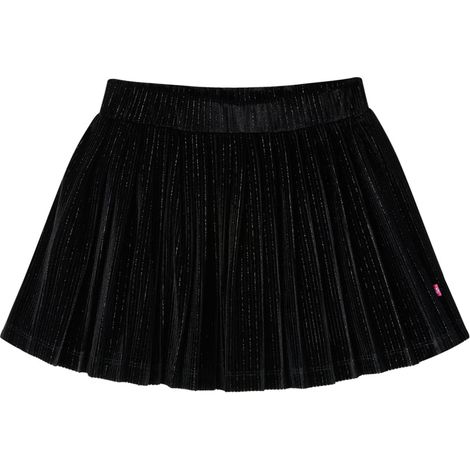 Jupe plissée avec lurex pour enfants noir 128 (1/5)