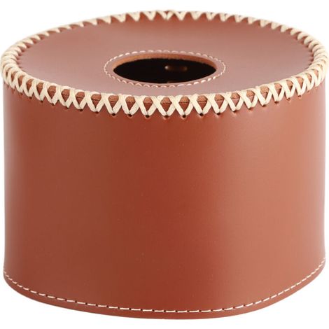 Housse de Protection pour Bouteille de Gaz en Cuir PU Portable, Accessoire de Camping Extérieur Marron Foncé