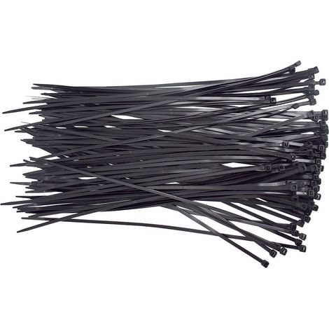 Bolsa de 100 UDS BRIDAS NYLoN 3,6X200MM Color negro (1/3)