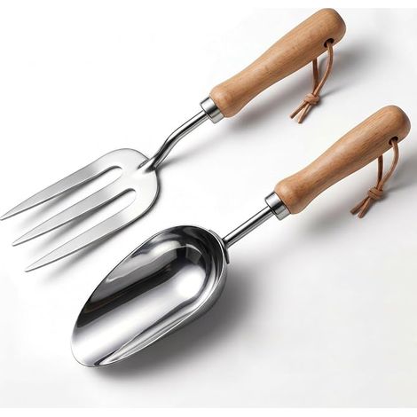 Steel Gardening Tools 32 x 8 cm and 32 x 9 x 3.5 cm Trowel Trowel Garden Small Shovel for Plants Weeding and Aerating the Earth (1/5)