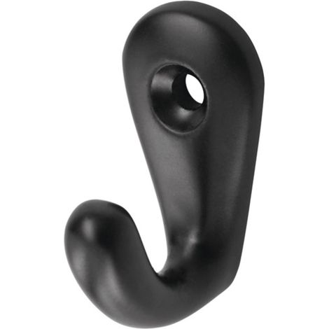 hermeta Handtuchhaken 0557 36 mm Aluminium kunststoffbeschichtet schwarz 27 mm - 0557-70E (1/4)