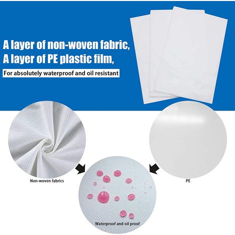 10 Draps de lit jetables non tissés imperméables et anti-huile, housse de protection pour table de massage SPA salon de beauté tatouage (1/5)