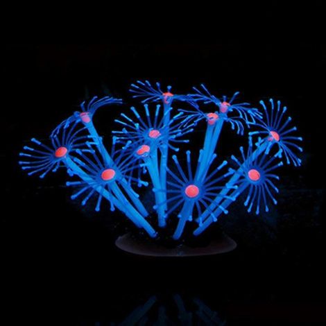 Plante corallienne artificielle en silicone pour aquarium, imitation récif, non toxique, pour la décoration d'aquarium d'eau douce et d'eau de mer (1/5)