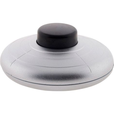 Zenitech – Interrupteur à pied unipolaire argent – Installation facile – Contrôle rapide des luminaires – Pour espaces professionnels et domestiques