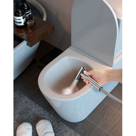Douchette WC - Acier Inoxydable 304 - Compatible Système Français - Tête de Douchette Portable Sans Accessoires - 1 Pièce (1/5)