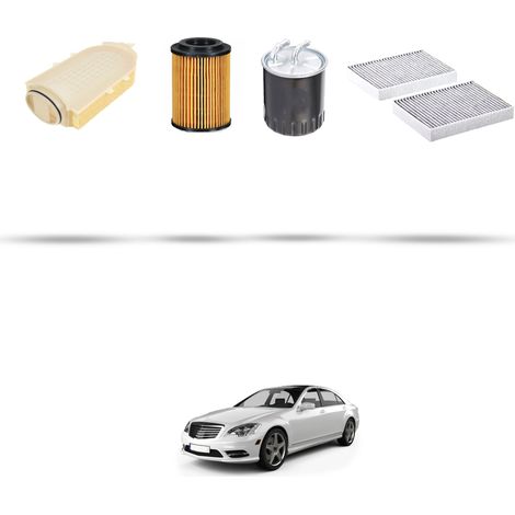 Kit tagliando 4 filtri compatibile con Mercedes Classe S (W221) 250 CDI 150kw Dal 2010 (1/5)