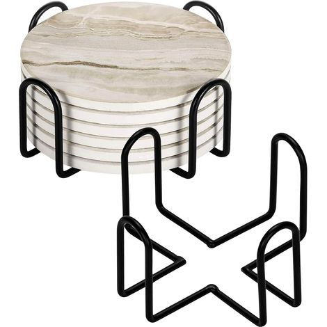 posavasos metálicos, soportes de hierro para tazas, servilleteros metálicos, posavasos cuadrados para bebidas, decoración de mesa de comedor (1/5)