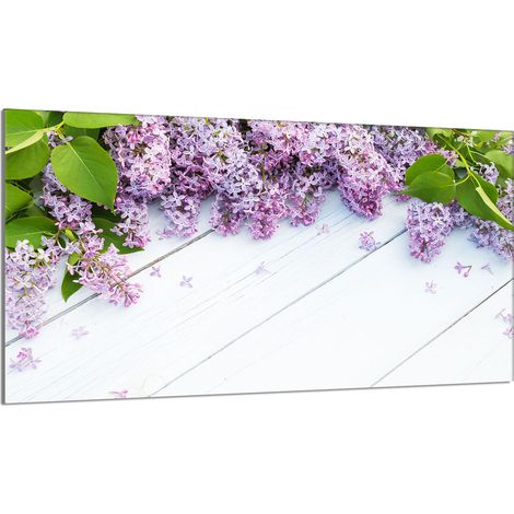 Placa protectora de cristal para la estufa 90x52 Lila (1/5)