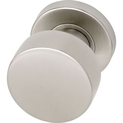 MARCHESI Knopfdrücker-Lochteil auf Rosette fest drehbar ø 52,50x11, Edelstahl (1/3)