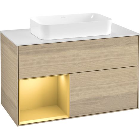 Villeroy & Boch F651HFPC Meuble sous-vasque Finion F65 (1/2)